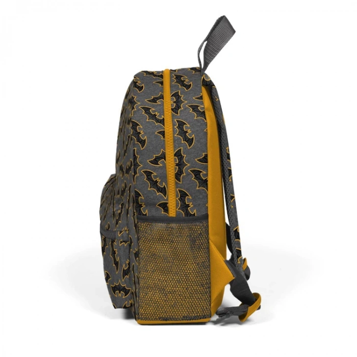 CORAL HIGH 23521 KİDS KOYU GRİ HARDAL YARASA DESENLİ İKİ BÖLMELİ MİNİK YUVA SIRT ÇANTASI