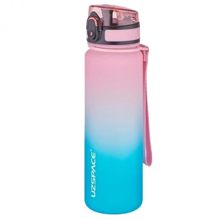 UZSPACE MATARA TRITAN 3026 500 ML PEMBE-TURKUAZ