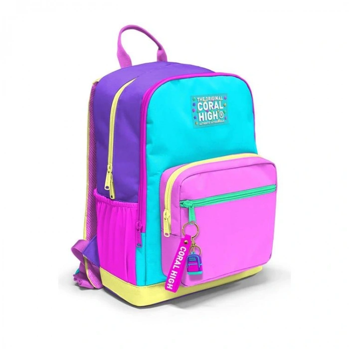 CORAL HIGH 23676 KIDS ÇOK RENKLİ DÖRT BÖLMELİ SIRT ÇANTASI