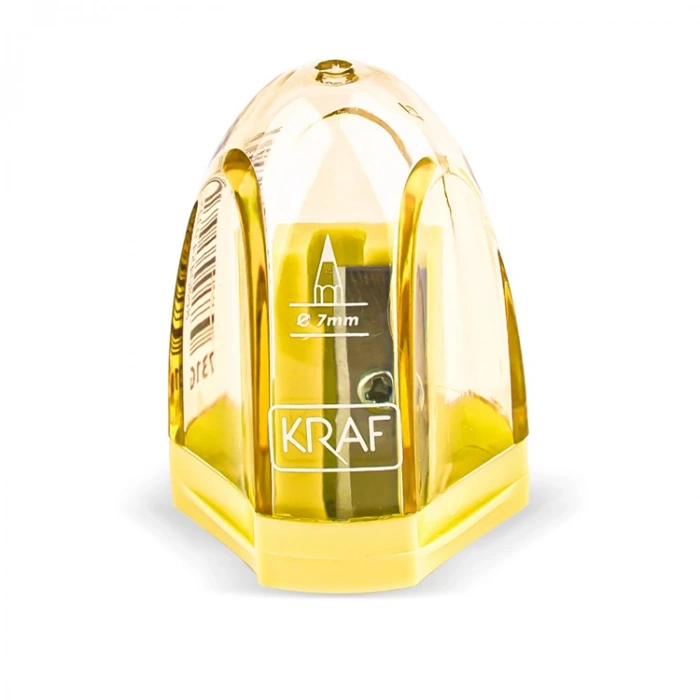 KRAF 731G  TEK DELİKLİ HAZNELİ KALEMTRAŞ - (TEKLİ)