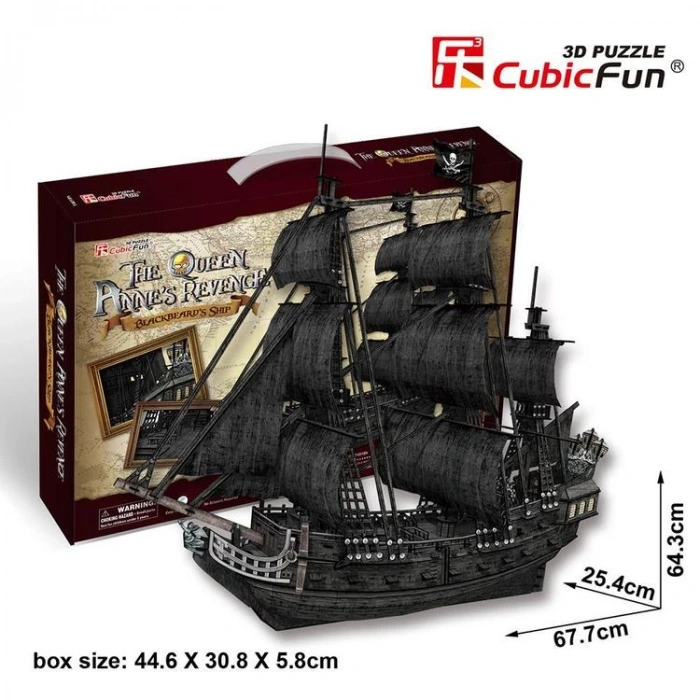 NECOTOYS CUB/T4018H ANNES REVENGE GEMİSİ 3D PUZZLE