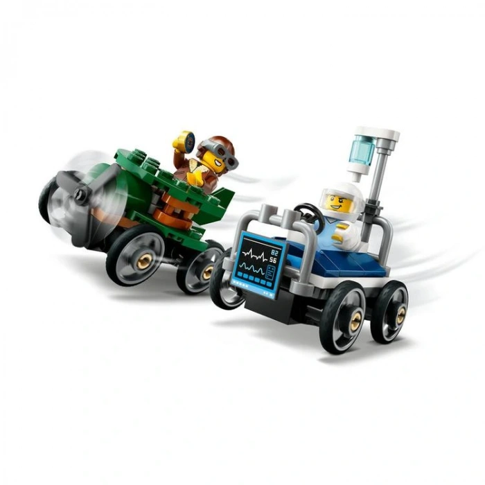 LEGO CITY 60459 UÇAK HASTAHANE ARABASINA KARŞI YARIŞ ARABASI PAKETİ 70 PARÇA 5+