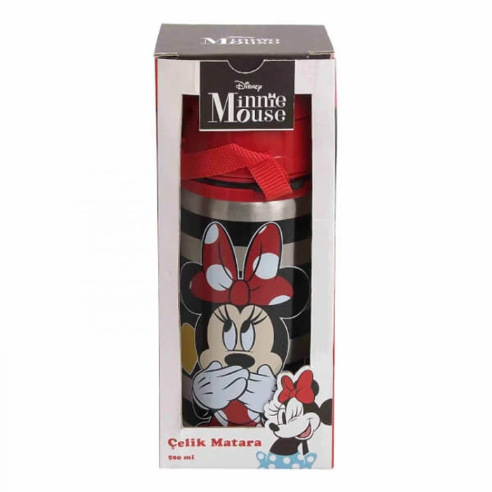MINNIE MOUSE 42090 PİPETLİ ÇELİK MATARA (SULUK) 500ML