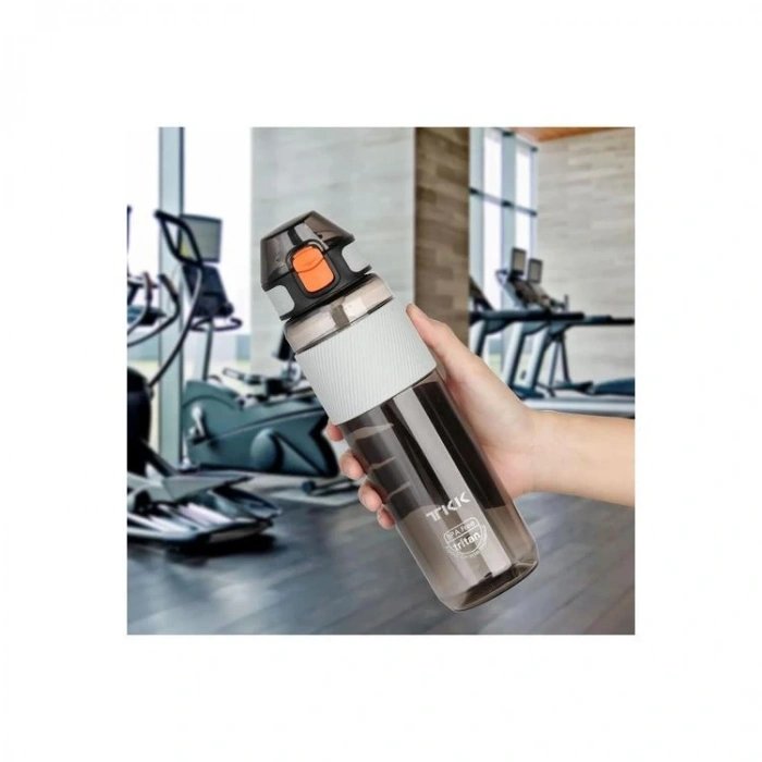 VAGONLİFE T1003 TKK PİPETLİ  TRİTAN MATARA SİYAH 800ML