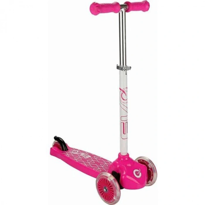 EVO 1437662.V23 IŞIKLI 3 TEKERLEKLİ  SCOOTER PEMBE