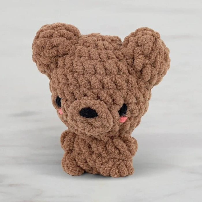 HELLO CRAFTS YN003 THE YARNIMALS CROCHET AMIGURUMI ÖRGÜ KİTİ -  BILLY THE BEAR AYI (1 SET)