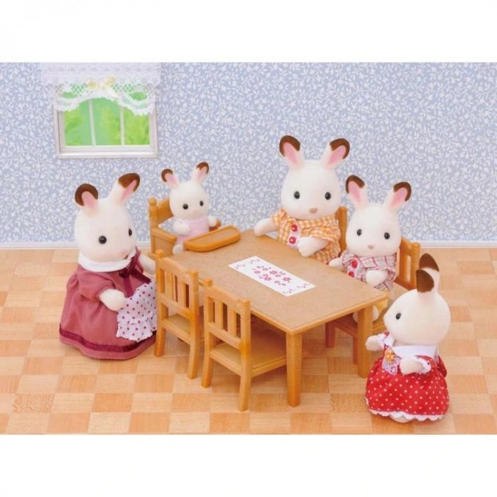 ADORE ESF4506 SYLVANIAN FAMILIES AİLE MASA VE SANDALYE 3+