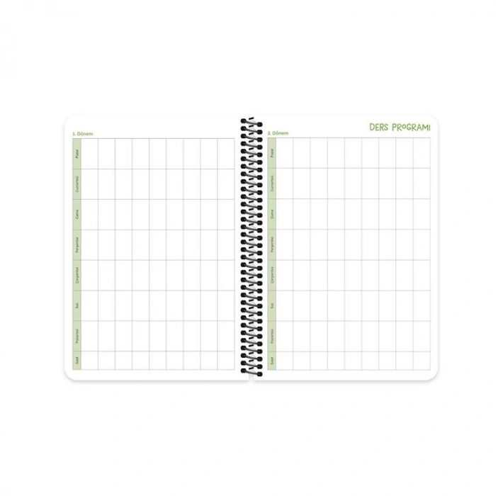 KESKİN HİSLİ ŞEYLER 15X21 SPİRALLİ AKADEMİK AJANDA  - DİNLENMEK İSTİYORUM 830219-99