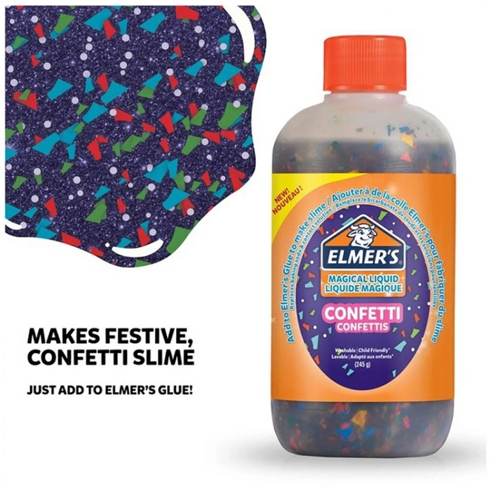 ELMERS 2109495 SLIME SIVI YAPIŞTIRICI 258 ML KONFETİ SİHİRLİ