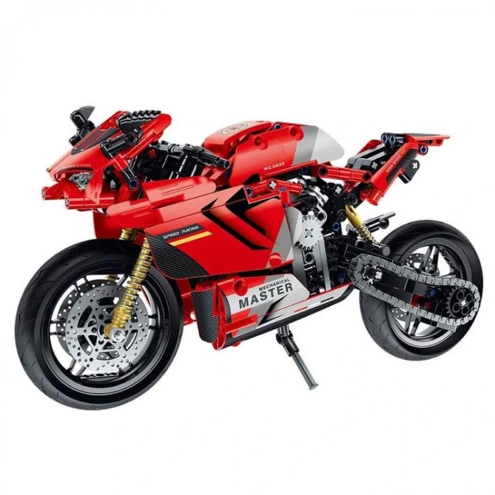 SUNMAN İM. MASTER NO.6833 MOTOSİKLET KIRMIZI LEGO YAPIM SETİ 557 PARÇA 6+