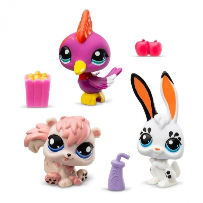 HASBRO 25624ES-598 LITTLES PET SHOP S2 3LÜ TÜP PAKET MİNİŞLER