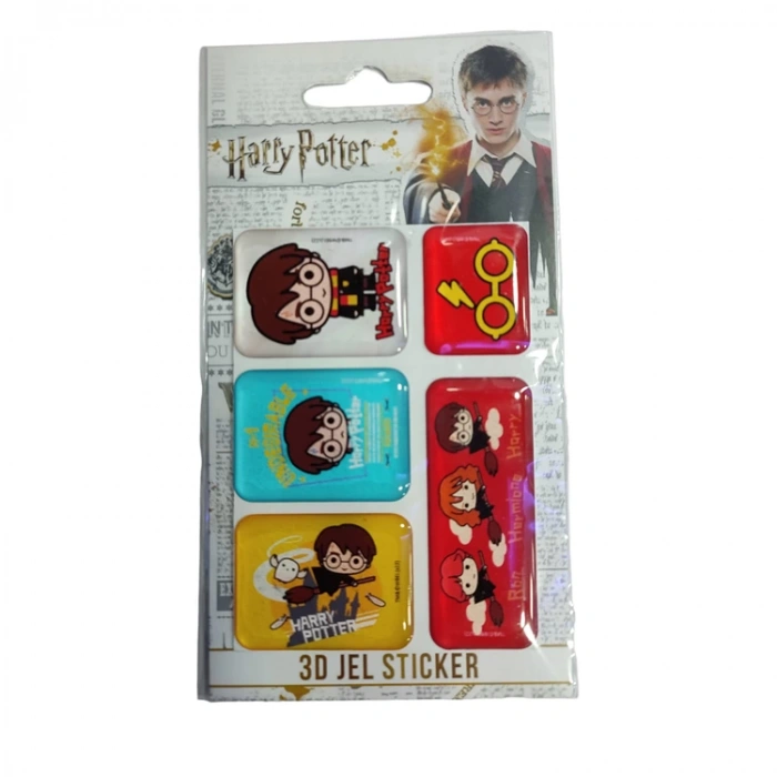 HARRY POTTER LİSANSLI 3D JEL STİCKER 5Lİ