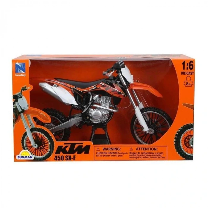 SUNMAN 49613 KTM 450 SX-F DIE CAST MODEL MOTORSİKLET 1:6