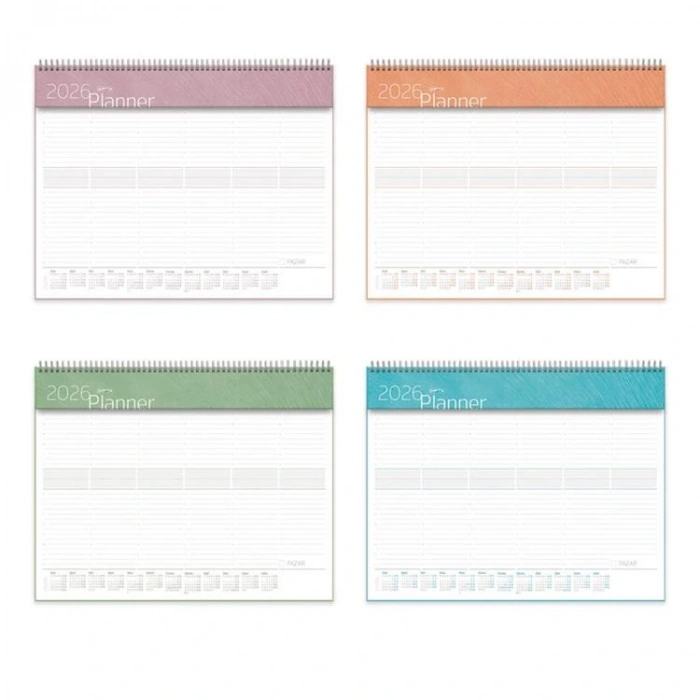 GIPTA 252-SMK 40x28 SPİRALLİ MASAÜSTÜ PLANLAYICI