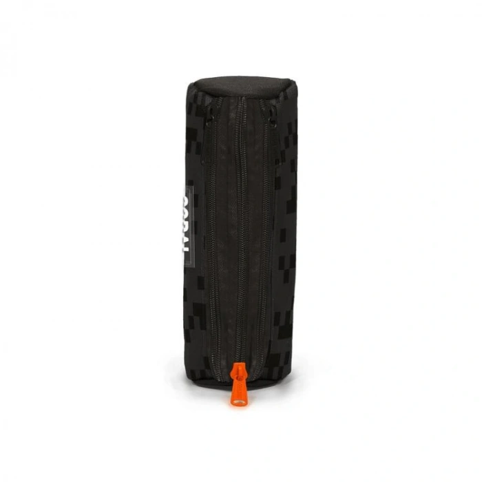 CORAL HIGH 11194 KIDS SİYAH BLOK DESENLİ ÜÇ BÖLMELİ KALEM ÇANTASI