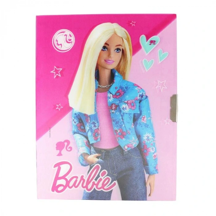 CEM BARBIE B-880 3D (ÜÇ BOYUTLU) KİLİTLİ HATIRA DEFTERİ 14.5X19cm ÇİZGİLİ