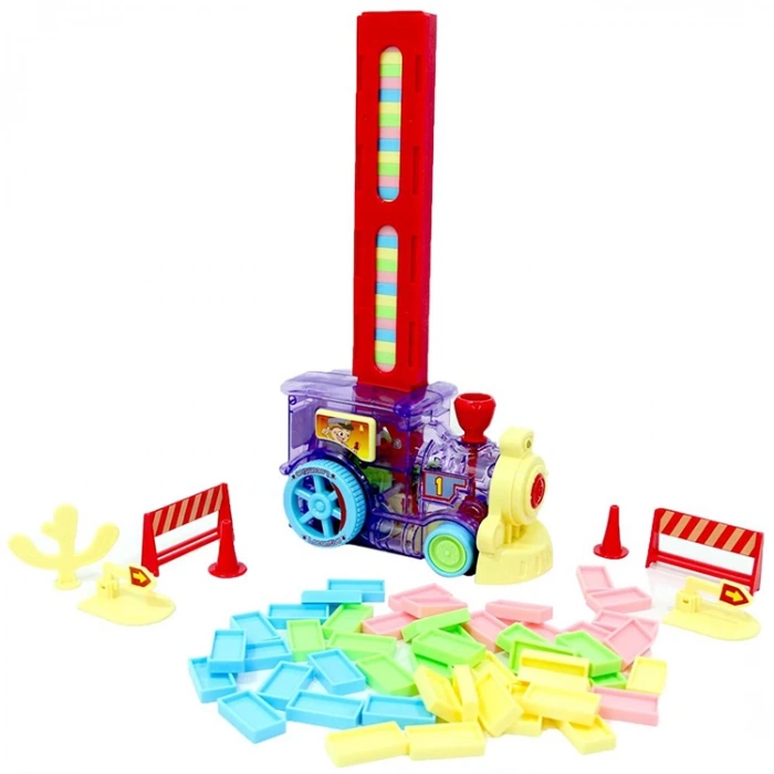 CAN TOYS GP2150 PİLLİ DOMİNOLU TREN KUTULU