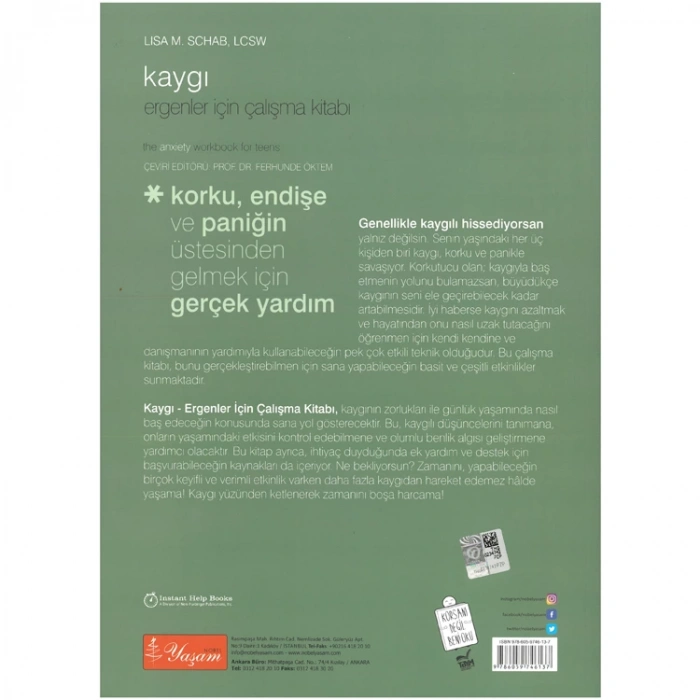 KAYGI - ERGENLER İÇİN ÇALIŞMA KİTABI