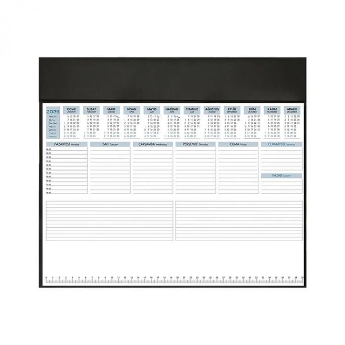 KESKİN AJ-68 28X40 HAFTALIK MASA SÜMENİ BİALALI  -600008-99