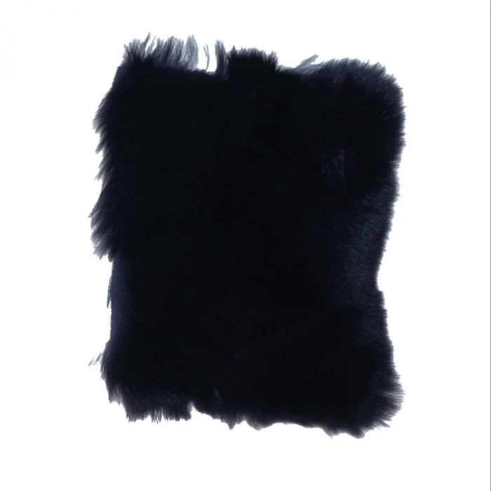 KARİN TAVŞAN DERİSİ EL ALTLIĞI RENKLİ