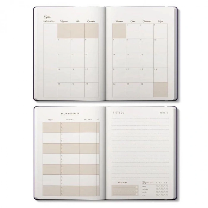 VICTORIAS JOURNALS 123-9144 GÜNLÜK AKADEMİK AJANDA 2023-2024 12x17cm.SERT KAPAK