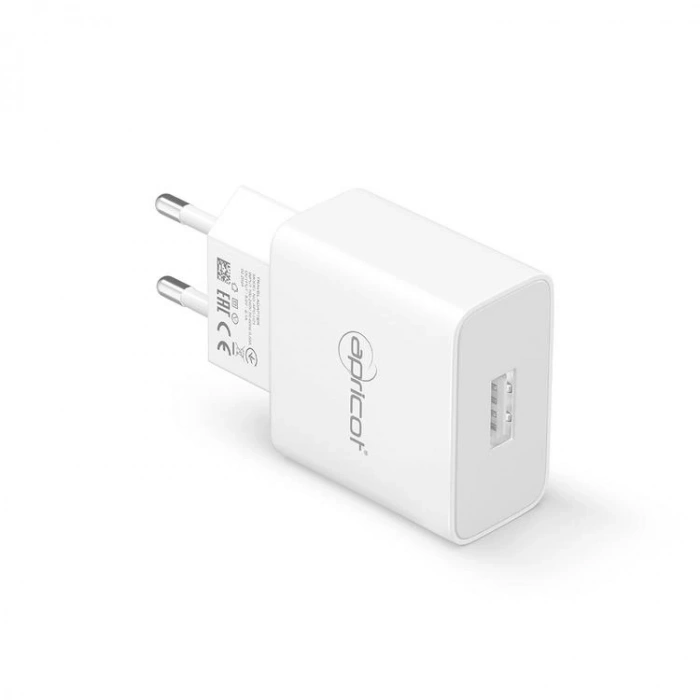 APRİCOT APC-U210 2.4A  USB EV TİPİ BEYAZ ŞARJ ADAPTÖRÜ