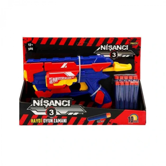 PRESTİJ 6161 NİŞANCI 3 SÜNGER DART ATAN SİLAH 12+