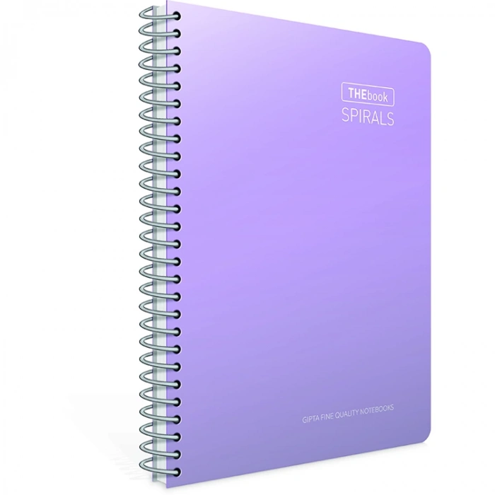 GIPTA THEBOOK SPIRALS SPİRALLİ SERT KAPAK DEFTER A4 100YP. KARELİ