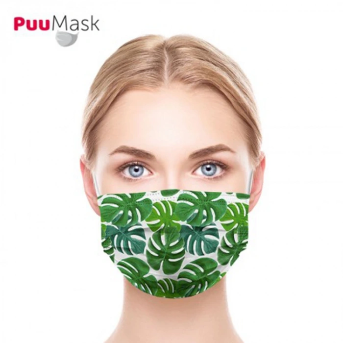 PUUMASK YIKANABİLİR DESENLİ TELLİ BEZ MASKE ( TEKLİ)