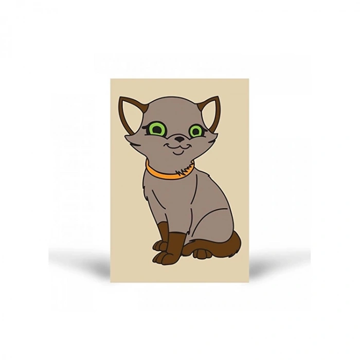 ARTİKEL TUZ BOYAMA SETİ POŞETLİ KEDİ KB-018