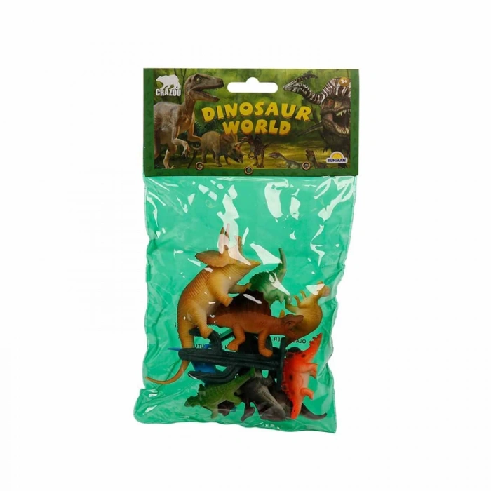 SUNMAN F288 DİNOZORLAR DÜNYASI KÜÇÜK BOY POŞET OYUN SETİ