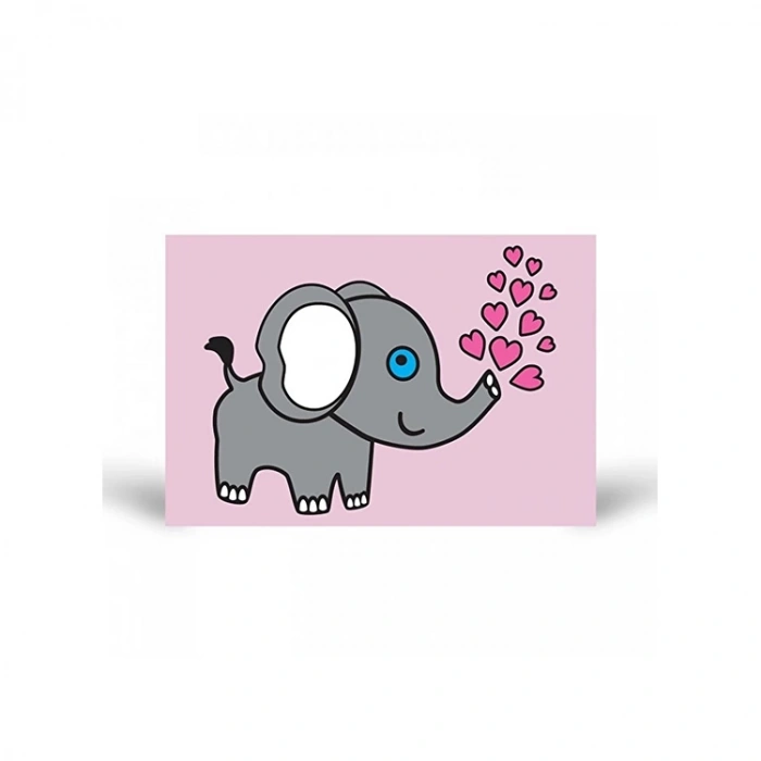 ARTİKEL TUZ BOYAMA SETİ POŞETLİ FİL KALPLİ KB-066