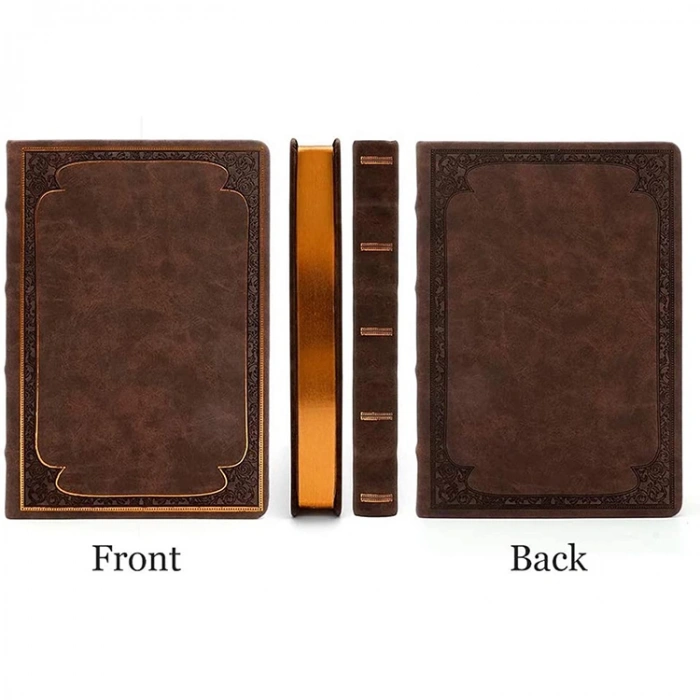 VICTORIAS JOURNALS 1177 VINTAGE OLD BOOK MAT KAHVERENGİ 14X20cm 128YP. ÇİZGİSİZ DEFTER