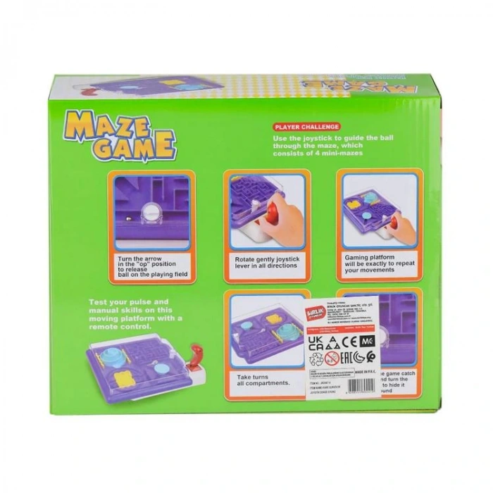 MAZE GAME JRD967-9 KARE SURVIVOR JOYSTİK DENGE OYUNU 6+