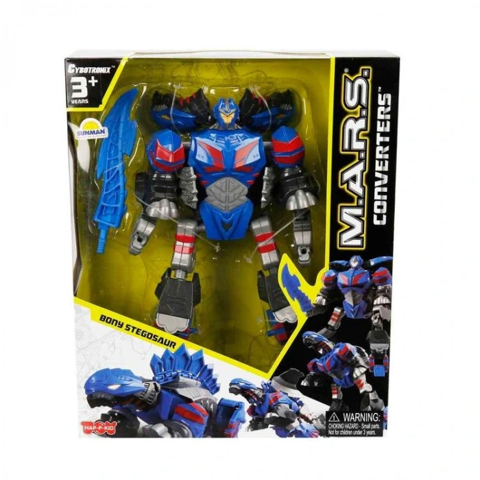 SUNMAN 4117 M.A.R.S. CONVERTERS BONY STEGOSAUR SESLİ IŞIKLI  DÖNÜŞEBİLEN ROBOT DİNAZOR 3+