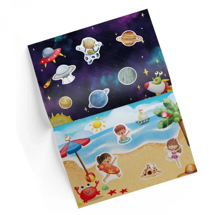 YÜKSELEN ZEKA - TÜKENMEYEN STICKER KİTABIM (100+TEKRAR TEKRAR KULLANILABİLEN STICKER)