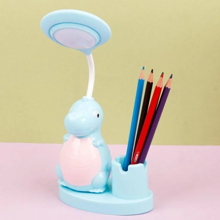 HUN BEST 511 LEDLİ MASA LAMBASI DİNOZOR ŞEKİLLİ USB ŞARJLI KALEMTRAŞLI  3+ /  TEKLİ