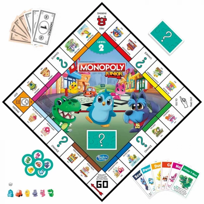 HASBRO F8562 MONOPOLY JUNIOR 2Sİ 1 ARADA