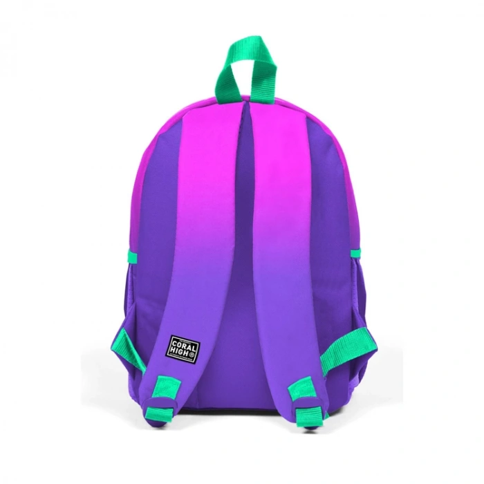 CORAL HIGH 23562 KIDS PEMBE MOR RENK GEÇİŞLİ İKİ BÖLMELİ MİNİK YUVA SIRT ÇANTASI