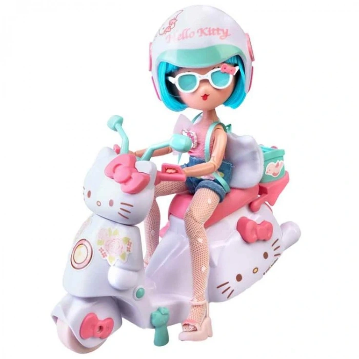GIOCHI HKTF3000 HELLO KITTY MANGA BEBEK PRETTY PİNK SCOOTER FİGÜR SETİ 4+