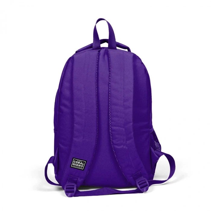 YAYGAN CORAL HIGH 24311 TEK RENK MOR USB + AUX SOKETLİ LAPTOP BÖLMELİ SIRT ÇANTASI