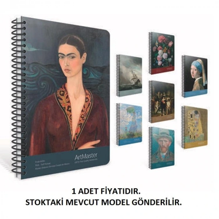 GIPTA ART MASTER 19X26 SPİRALLİ KARTON KAPAK 100 YP KARELİ DEFTER
