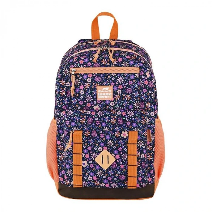 PANTHER PT-5184 FLOWERS 4 GÖZLÜ SIRT ÇANTASI