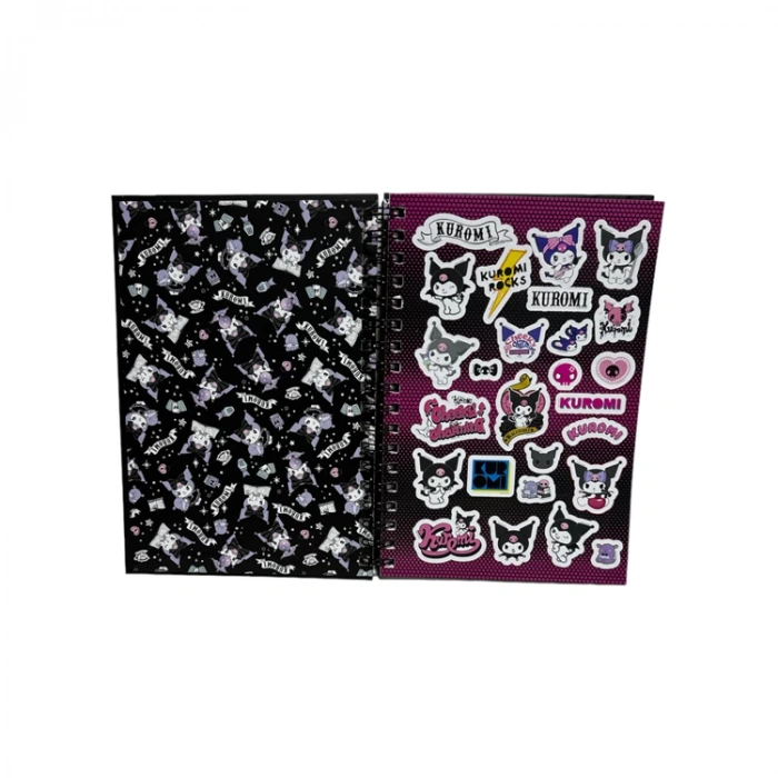 HELLO KİTTY&KUROMİ SPİRALLİ SERT KAPAK STİCKERLI PLANNER (BOOK) DEFTER