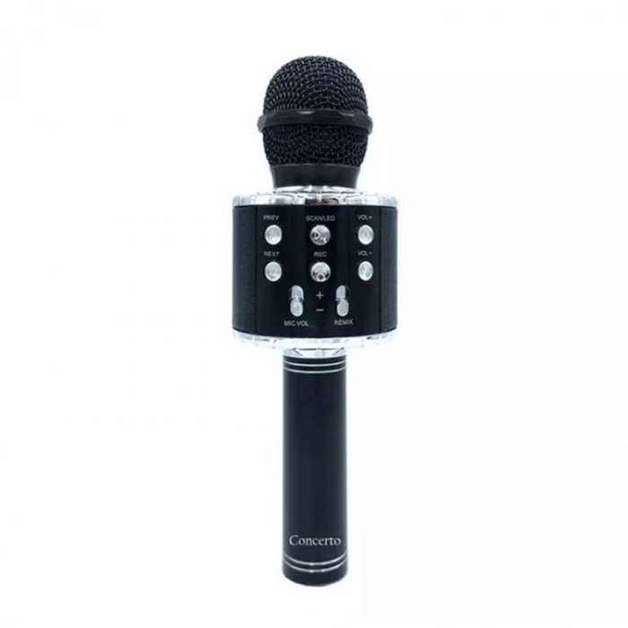 DOPPLER CONCERTO RGB LED SES DEĞİŞTİRME KAYIT ÖZELLİKLİ KARAOKE MİKROFON