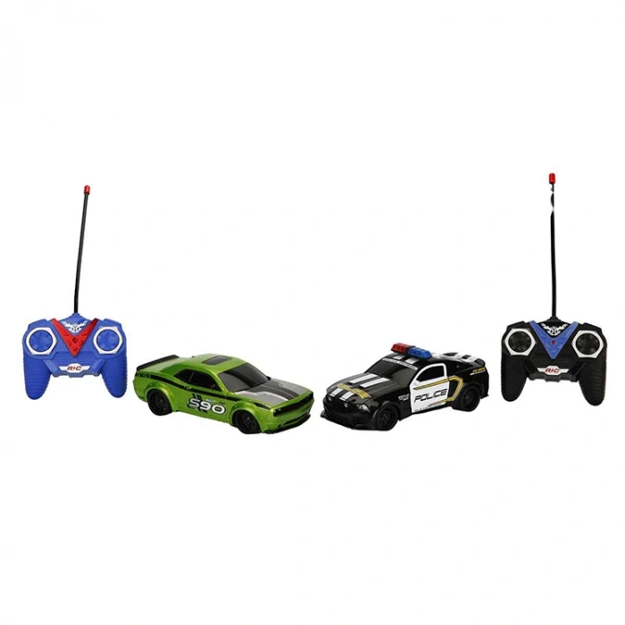 SUNMAN YD898-MJ1993 POLİCE CHASE CAR- ARAÇ YAKALAMA 2li OYUN SETİ