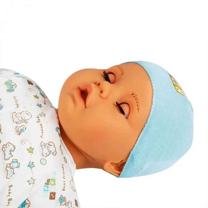 SUNMAN 60012 SAÇSIZ DOLGULU DENIS BEBEK 60 CM