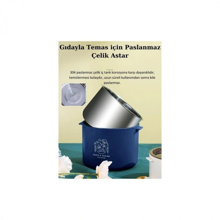 VAGONLİFE ÇELİK YEMEK KABI TEK BÖLMELİ 900 ML - LUNCH BOX  XC-543