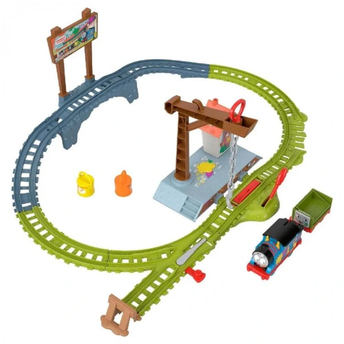 FISHER PRICE F963/ HTN34 THOMAS VE ARKADAŞLARI BOYA TESLİMATI TREN SETİ  3+