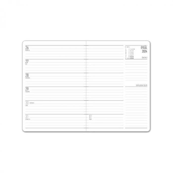 KESKİN A5 TERMO DERİ CİLTLİ LASTİKLİ AKADEMİK AJANDA - TABA 830233-99